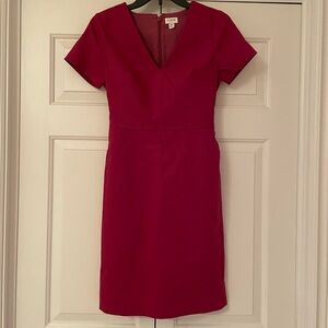 J. Crew Vibrant Pink Mini Dress